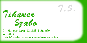 tihamer szabo business card